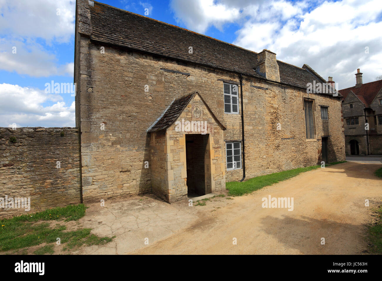 Exterior of Chichele College, Higham Ferrers town, Northamptonshire, England, UK Stock Photo