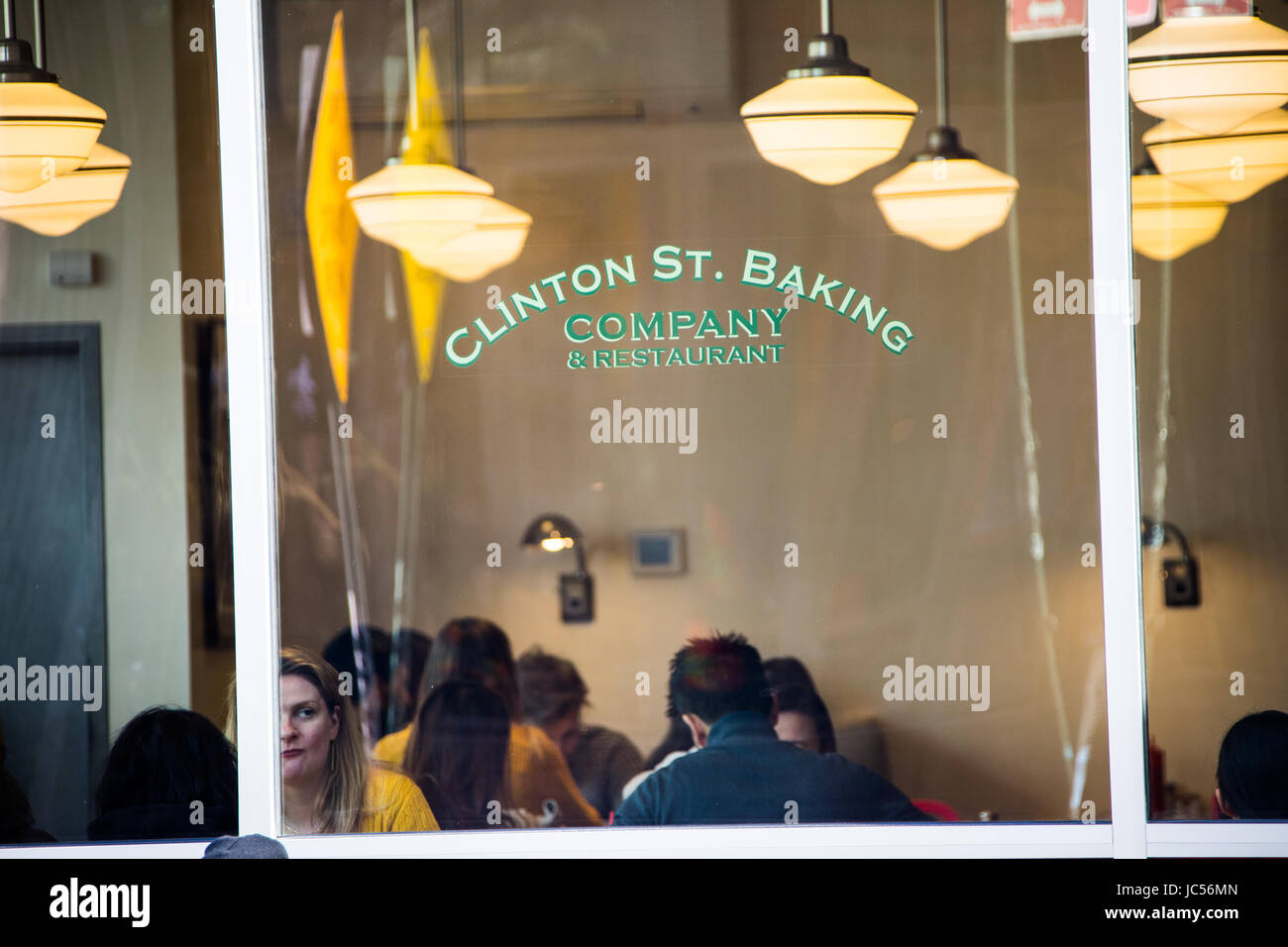Clinton Street Baking Company restaurant, Lower East Side, Manhattan, New York City Stock Photo