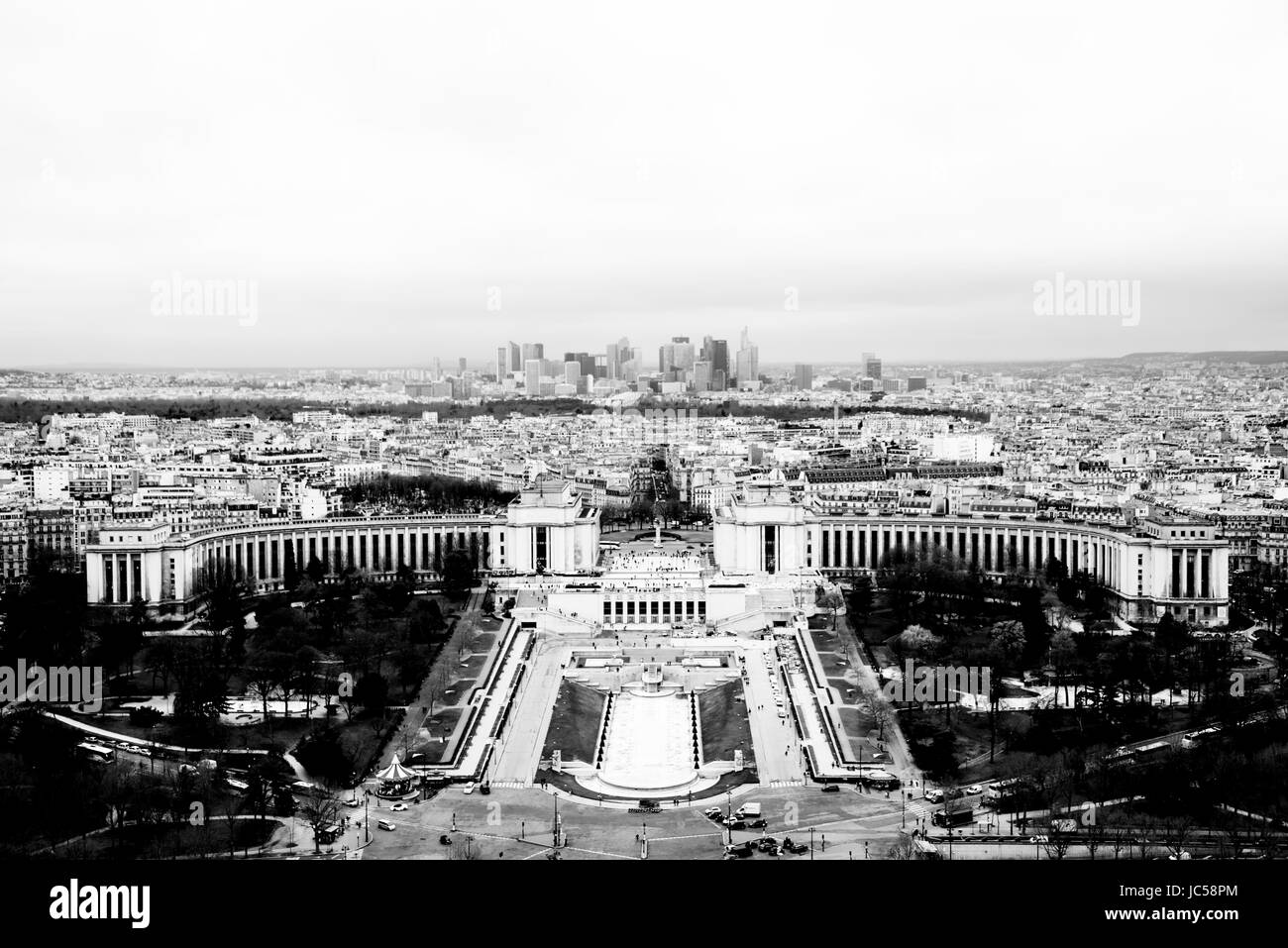 panoramica del trocadero Stock Photo