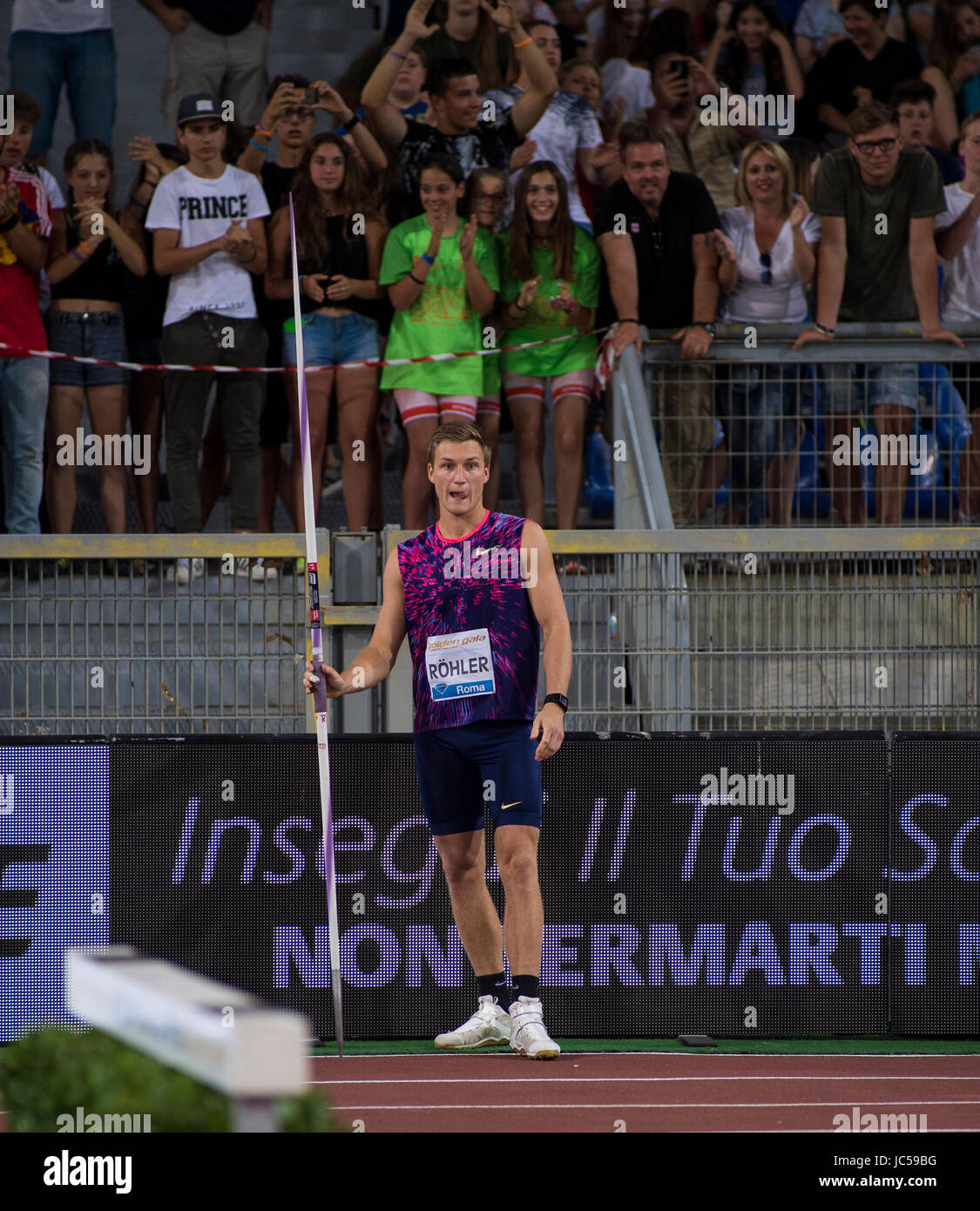 Men's Javelin, Diamond League, Rome 2017 Stock Photo Alamy
