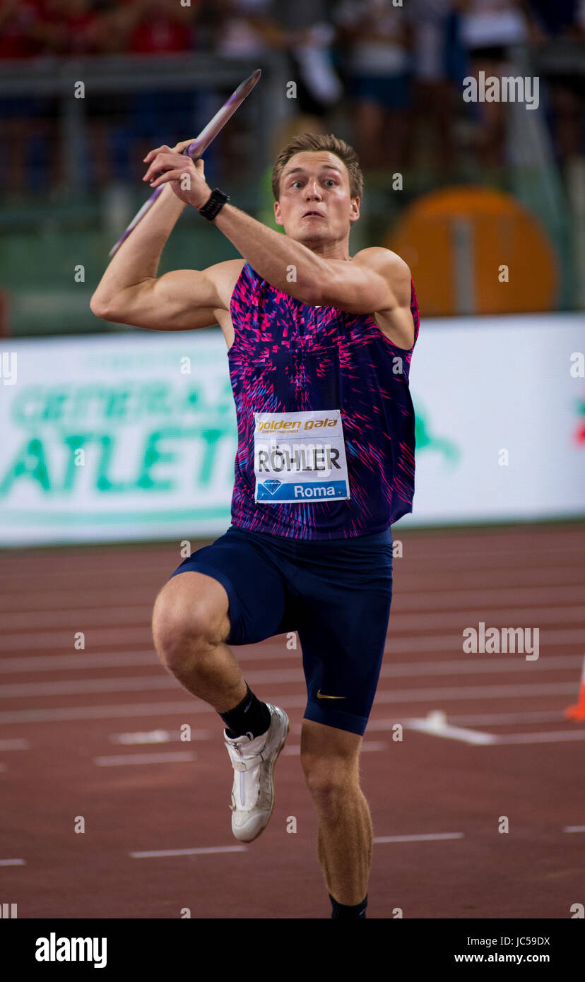 Men's Javelin, Diamond League, Rome 2017 Stock Photo Alamy