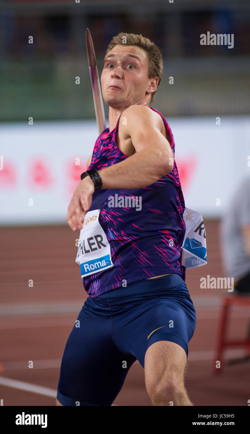 Men's Javelin, Diamond League, Rome 2017 Stock Photo Alamy