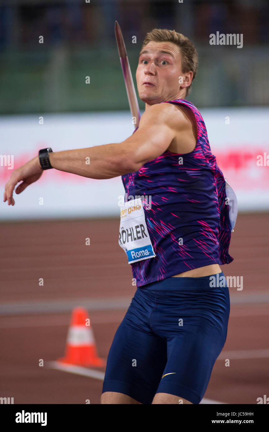 Men's Javelin, Diamond League, Rome 2017 Stock Photo Alamy