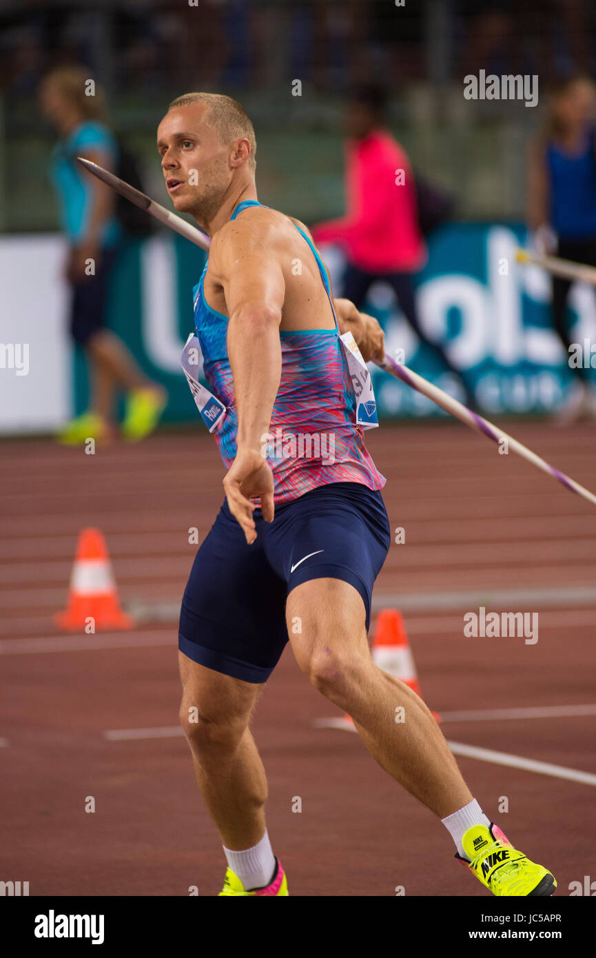 Men's Javelin, Diamond League, Rome 2017 Stock Photo Alamy