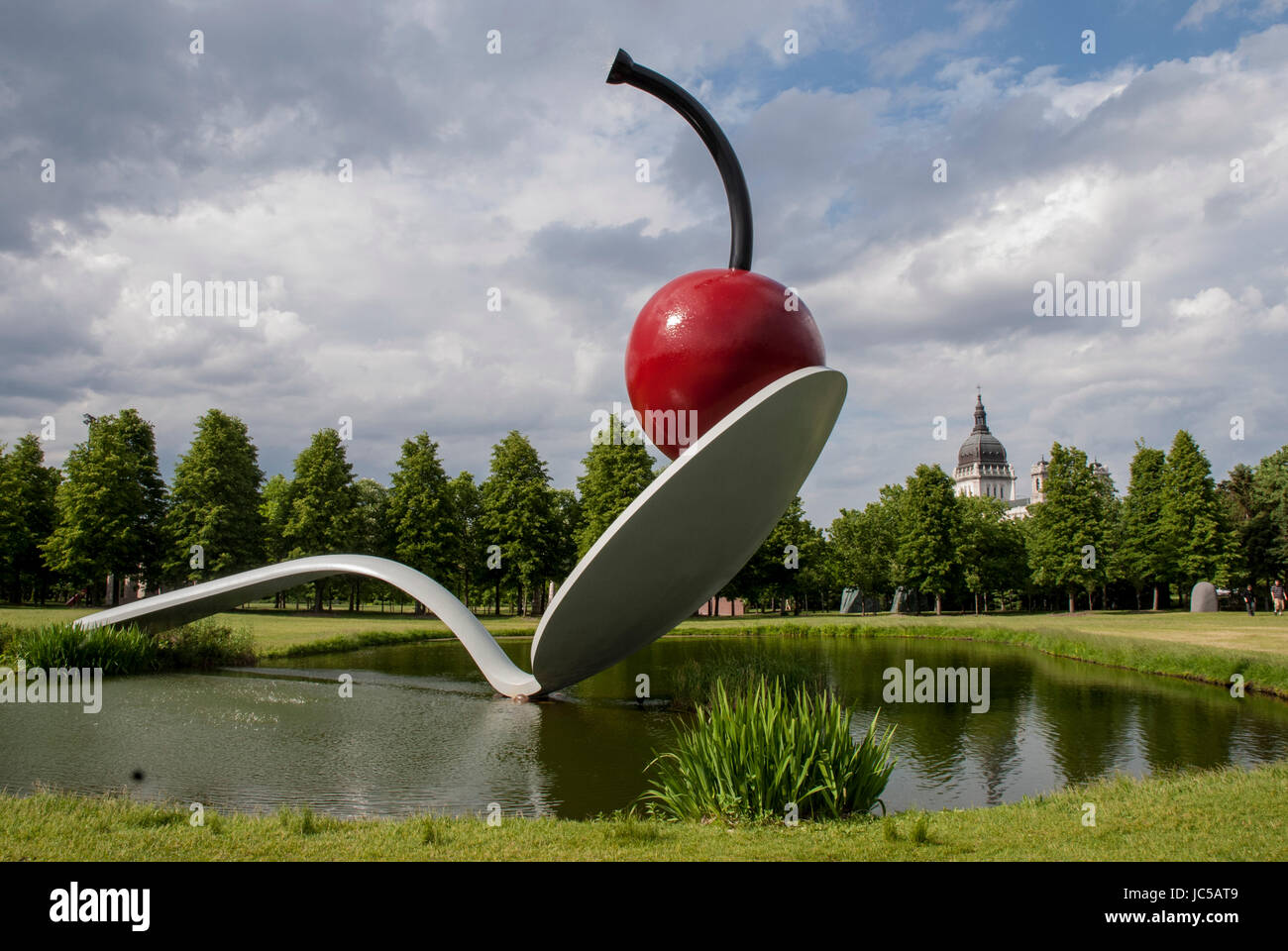 The Spoonbridge and Cherry sculpture by Claus Oldenberg is on of the