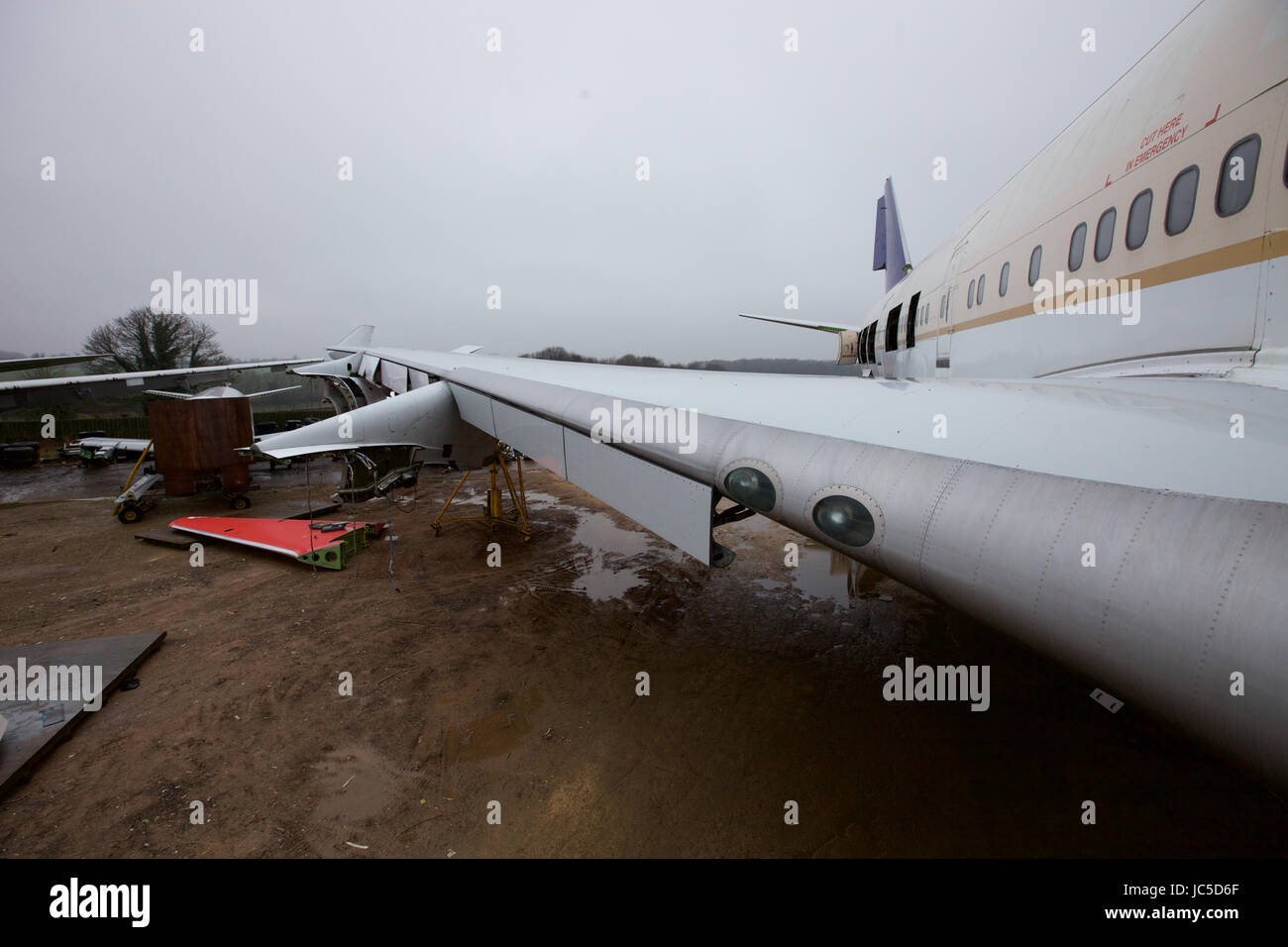 Where passenger aircraft go to die. Airliners are dismantled in the
