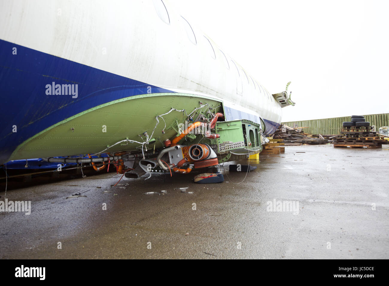 Where passenger aircraft go to die. Airliners are dismantled in the