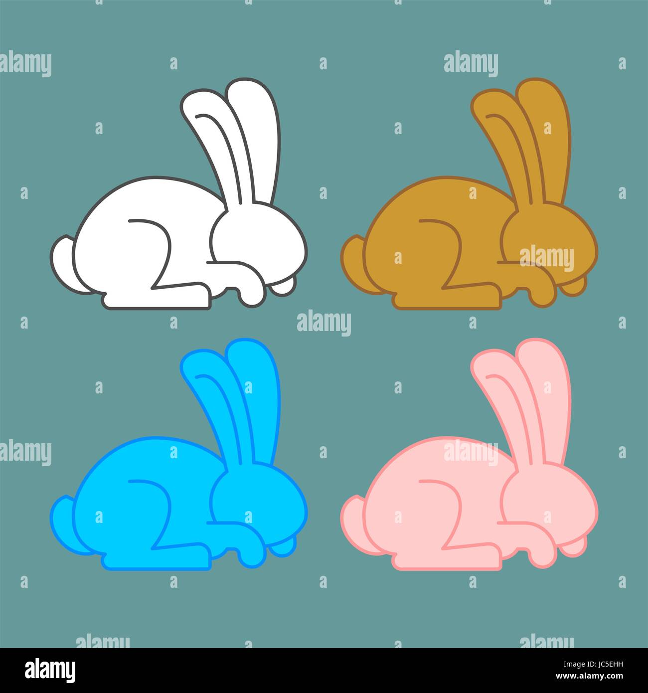 Rabbit dwarf Stock Vector Images - Alamy