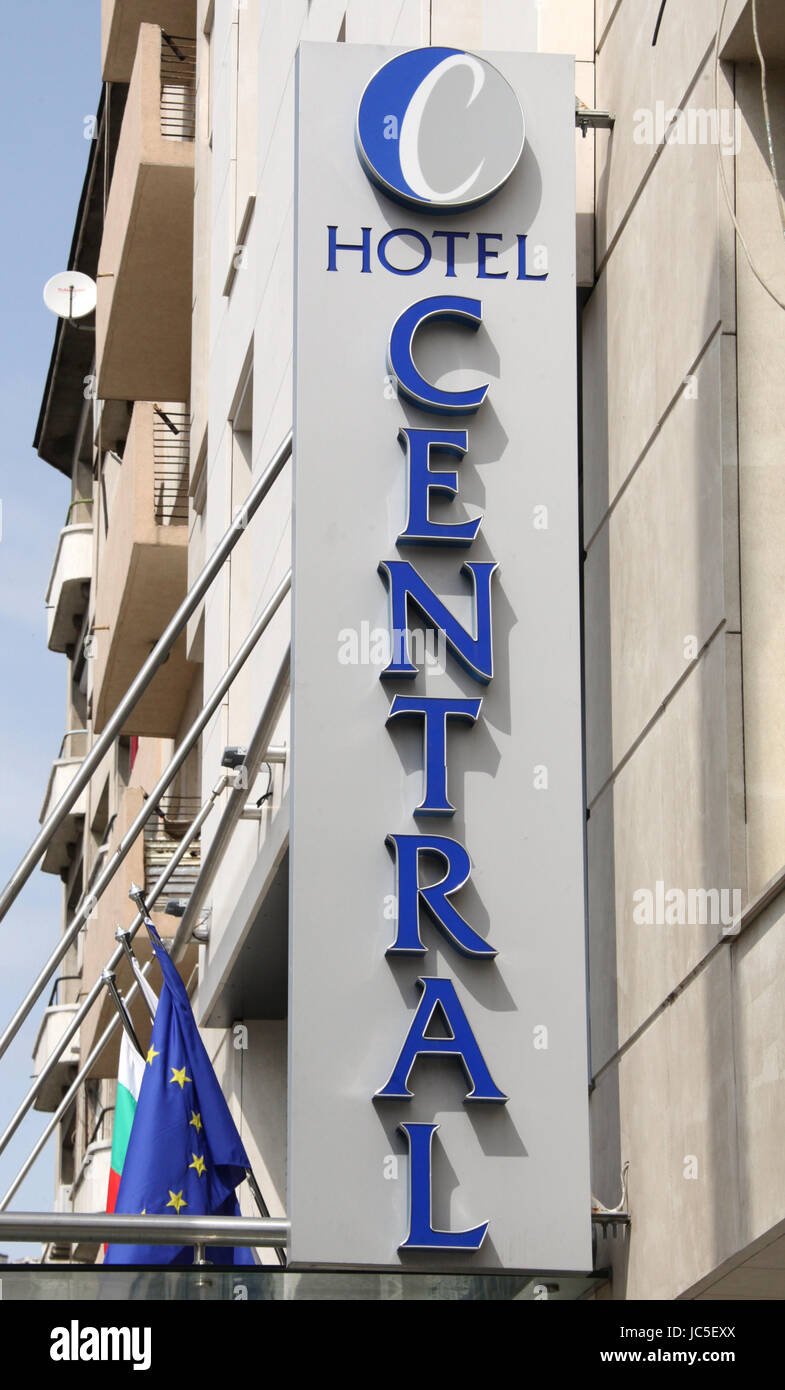 Hotel Central in Sofia Stock Photo - Alamy