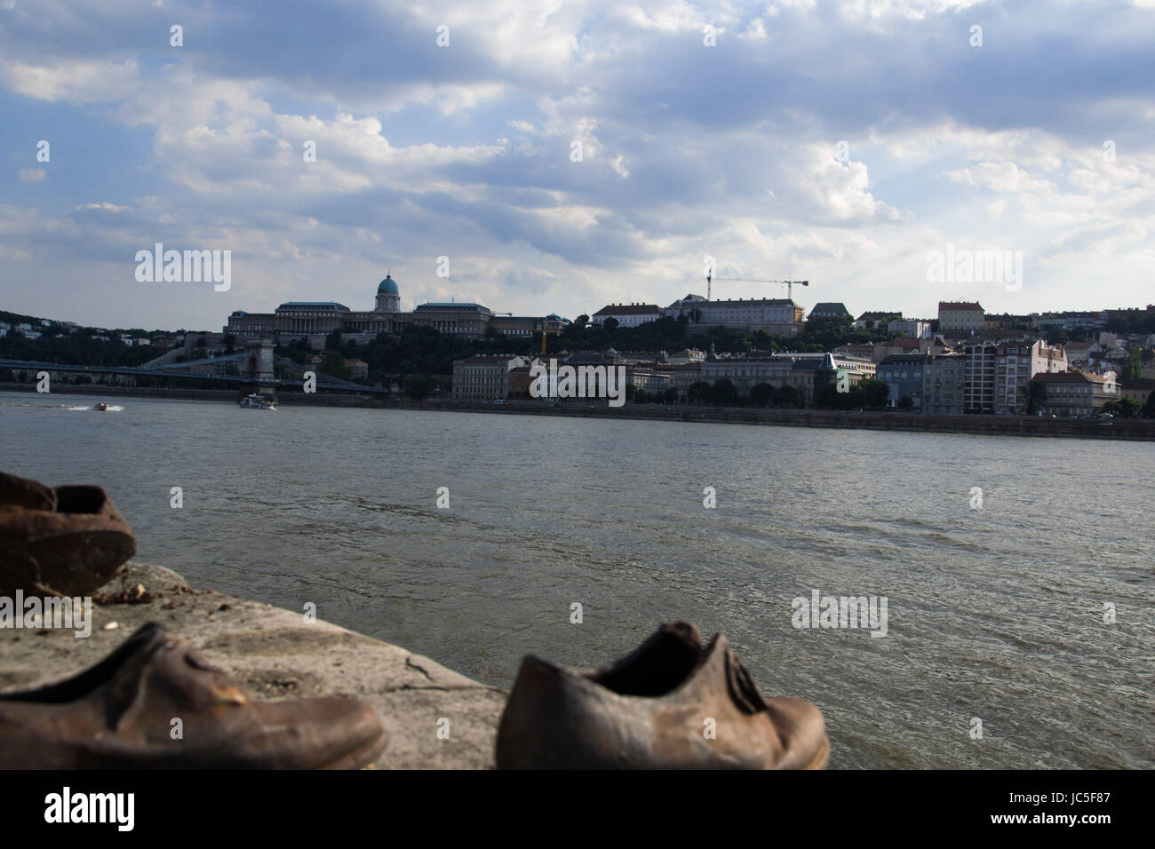 Shoes on the Danube Bank Stock Photo Alamy