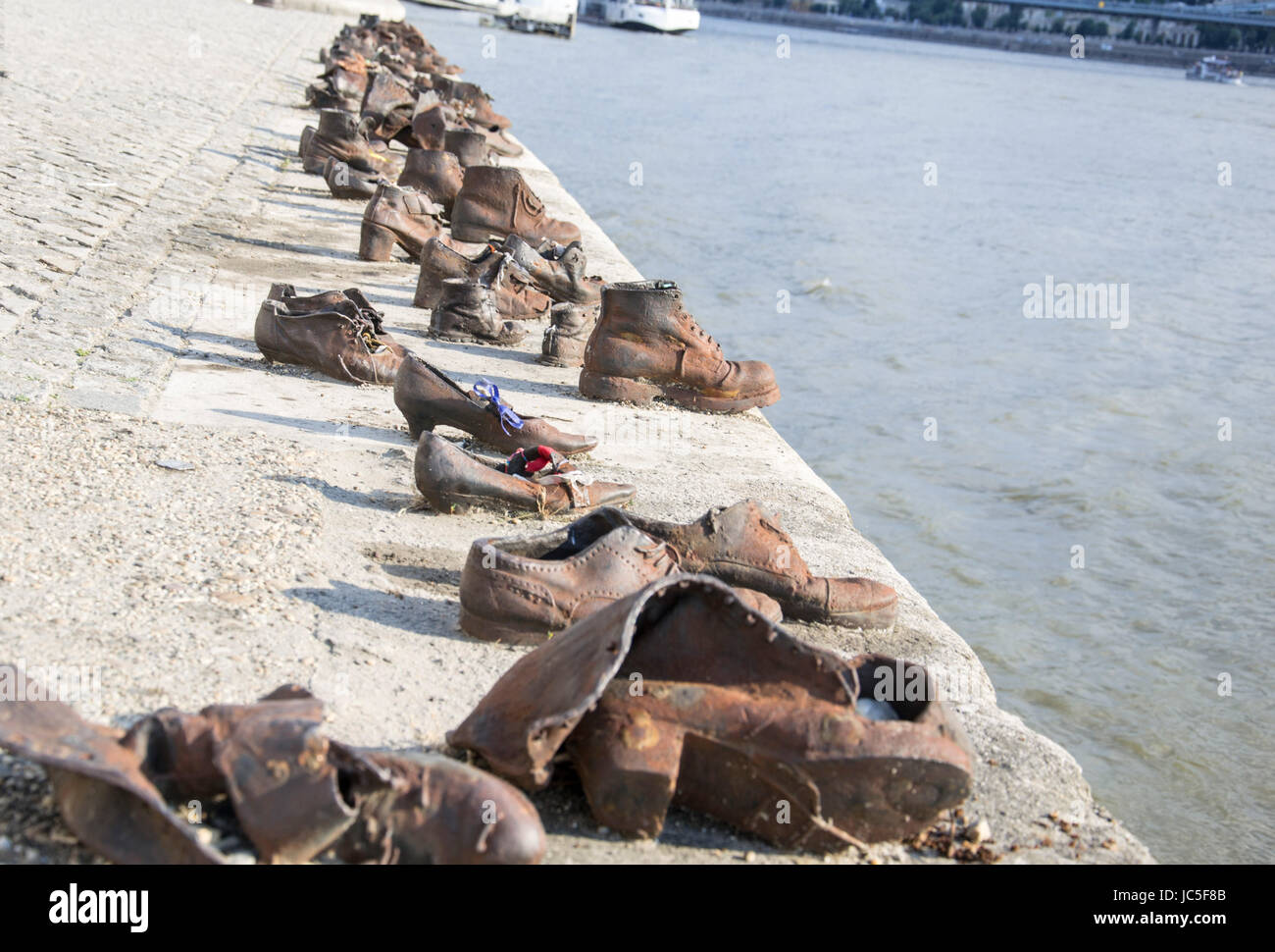 Shoes on the Danube Bank Stock Photo Alamy