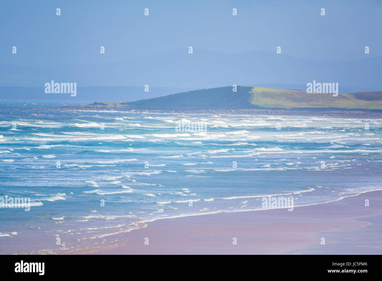 The beach and coastline around Bundoran in Donegal, Ireland Stock Photo