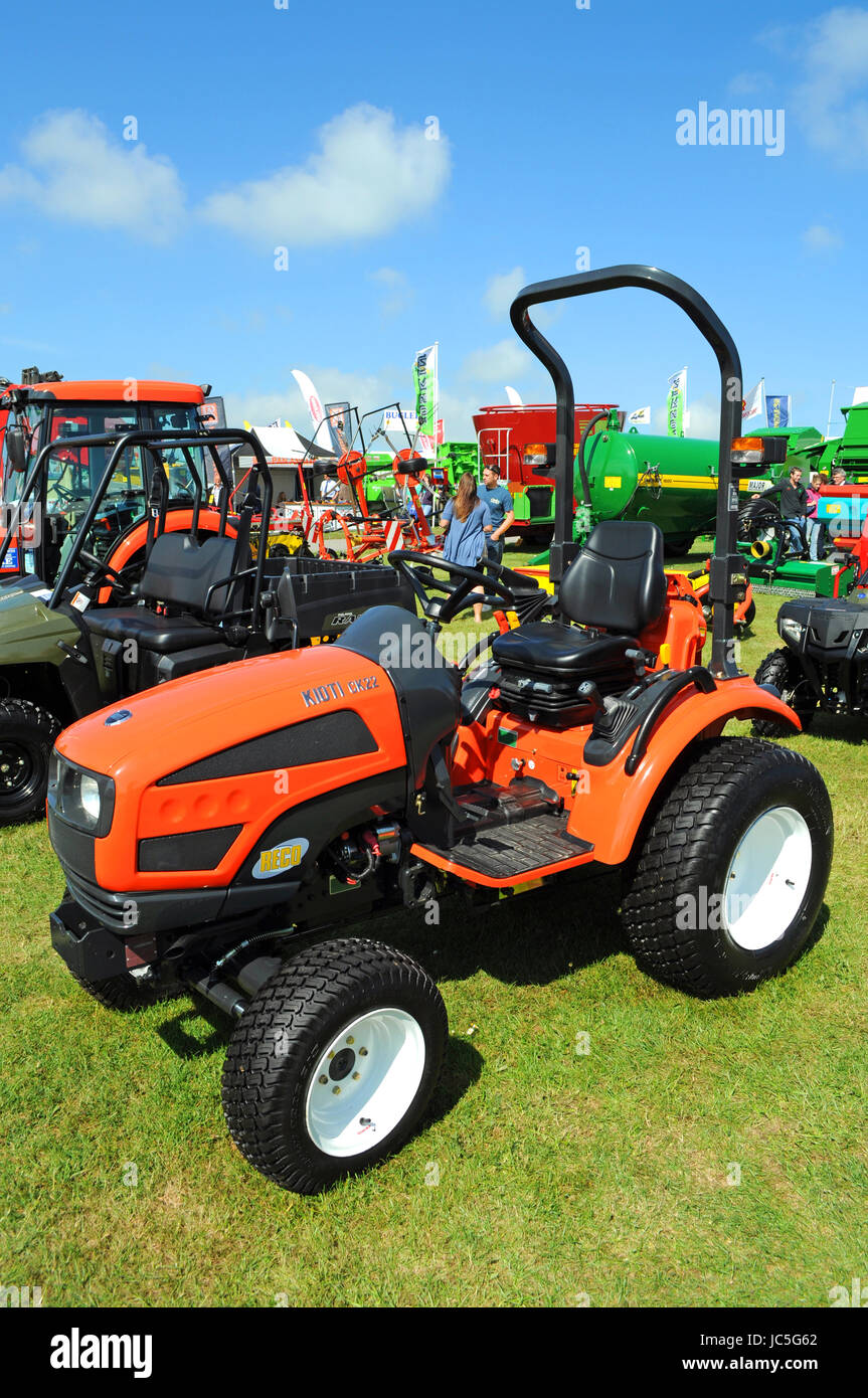 farming agricultural vehicles machinery plant hire sales show Stock Photo