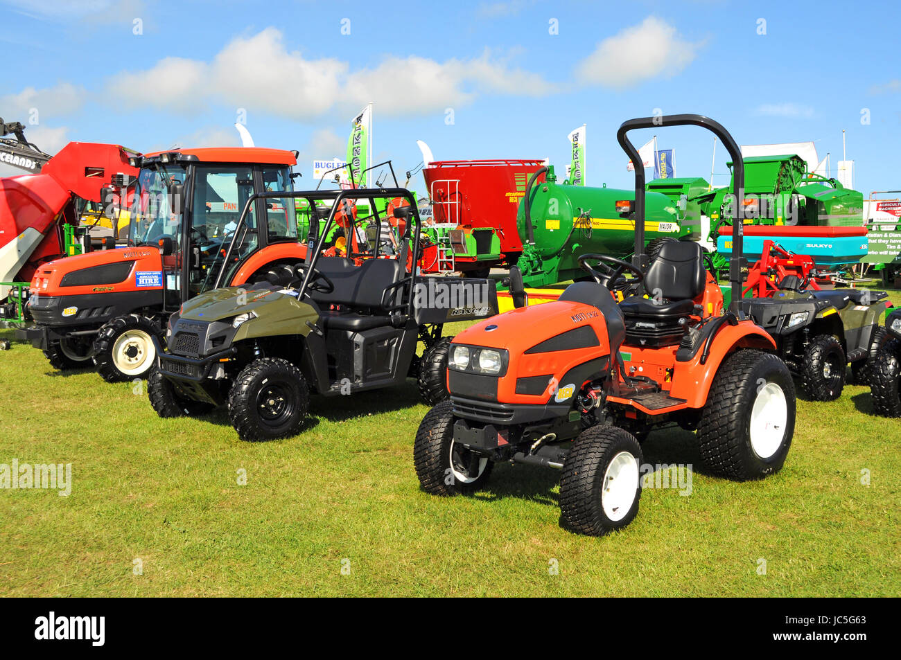 farming agricultural vehicles machinery plant hire sales show Stock
