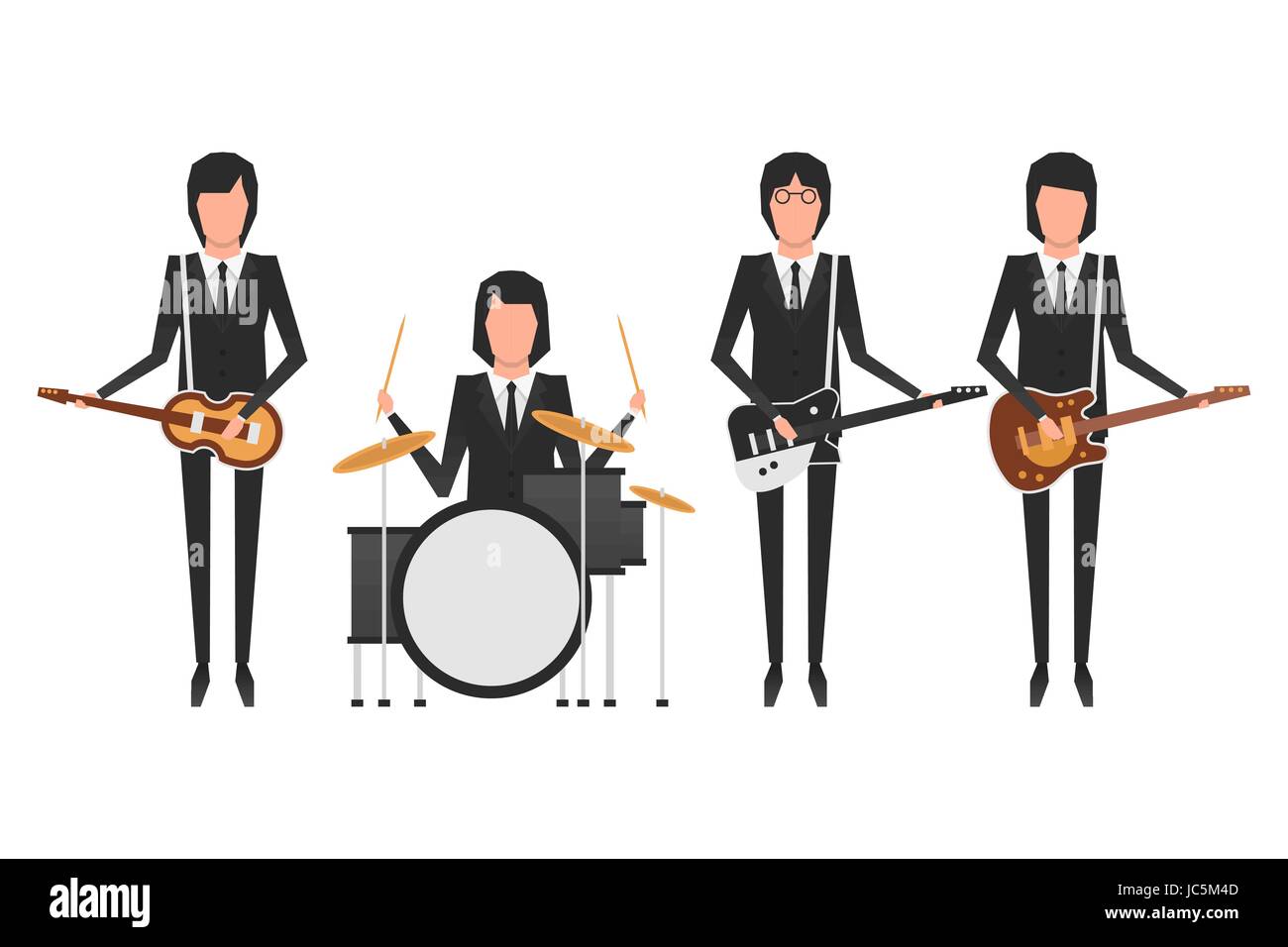 The Beatles Band Stock Vector Image Art Alamy