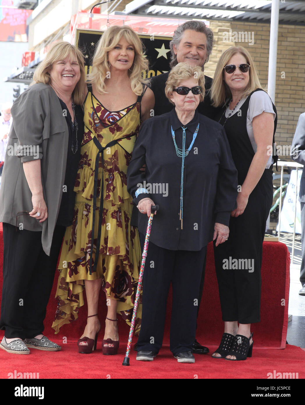 Kurt Russell and Goldie Hawn Star Ceremony on the Hollywood Walk of