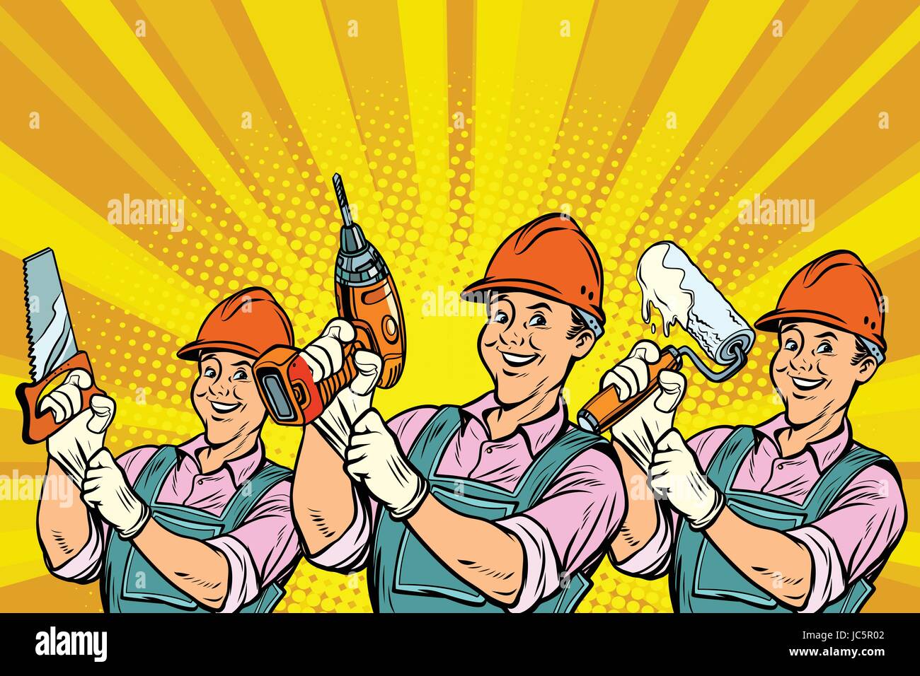 Plasterer vector vectors hi-res stock photography and images - Alamy