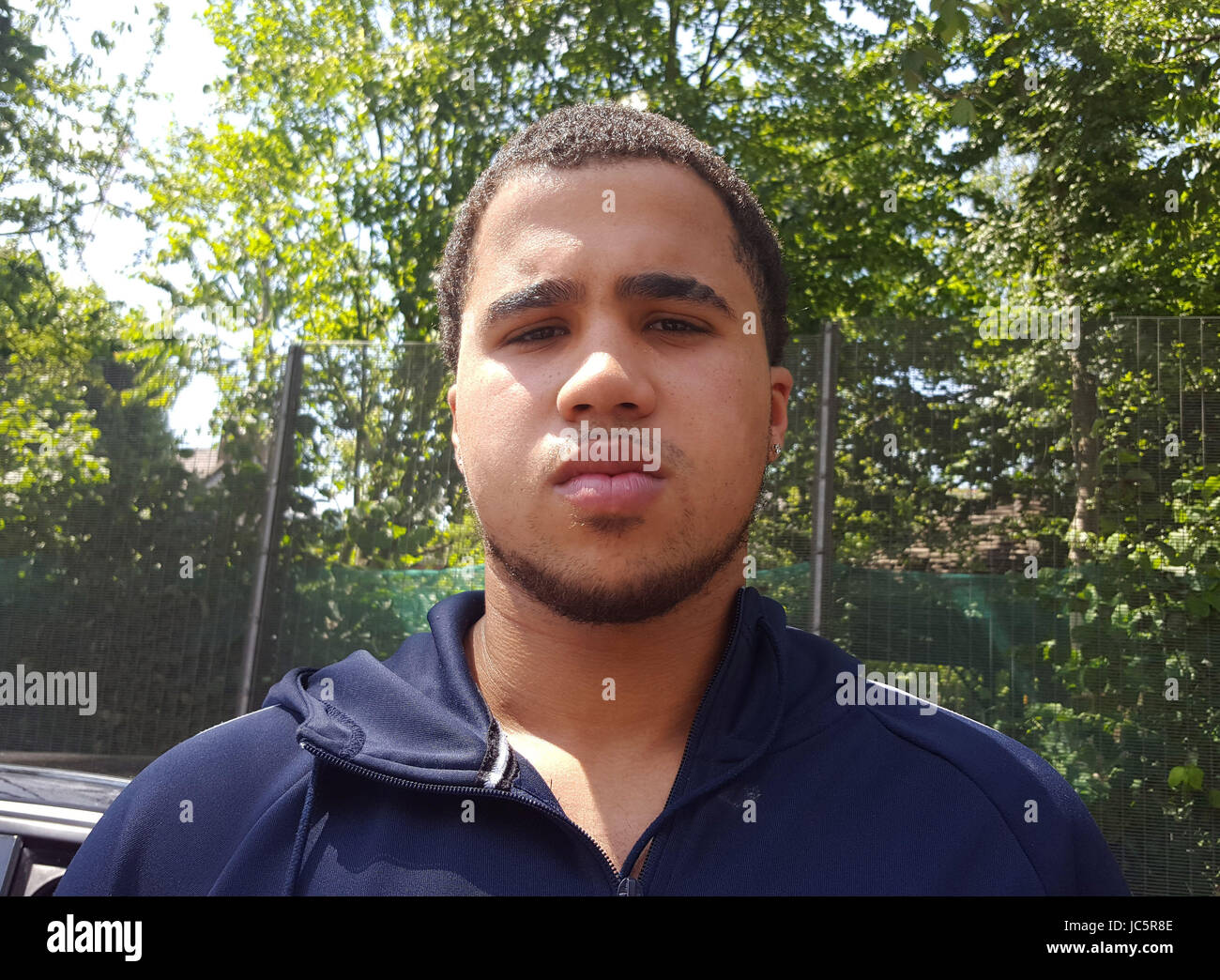 Student Tiago Etienne, 17, who witnessed scenes after a fire engulfed ...