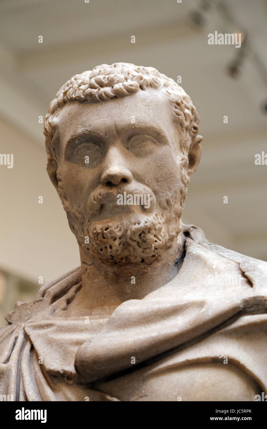 Emperor Septimius Severus (ruled AD 193-211). Roman Ad 193-200. Alexandria. Egypt. British Museum. London. United Kingdom. Stock Photo