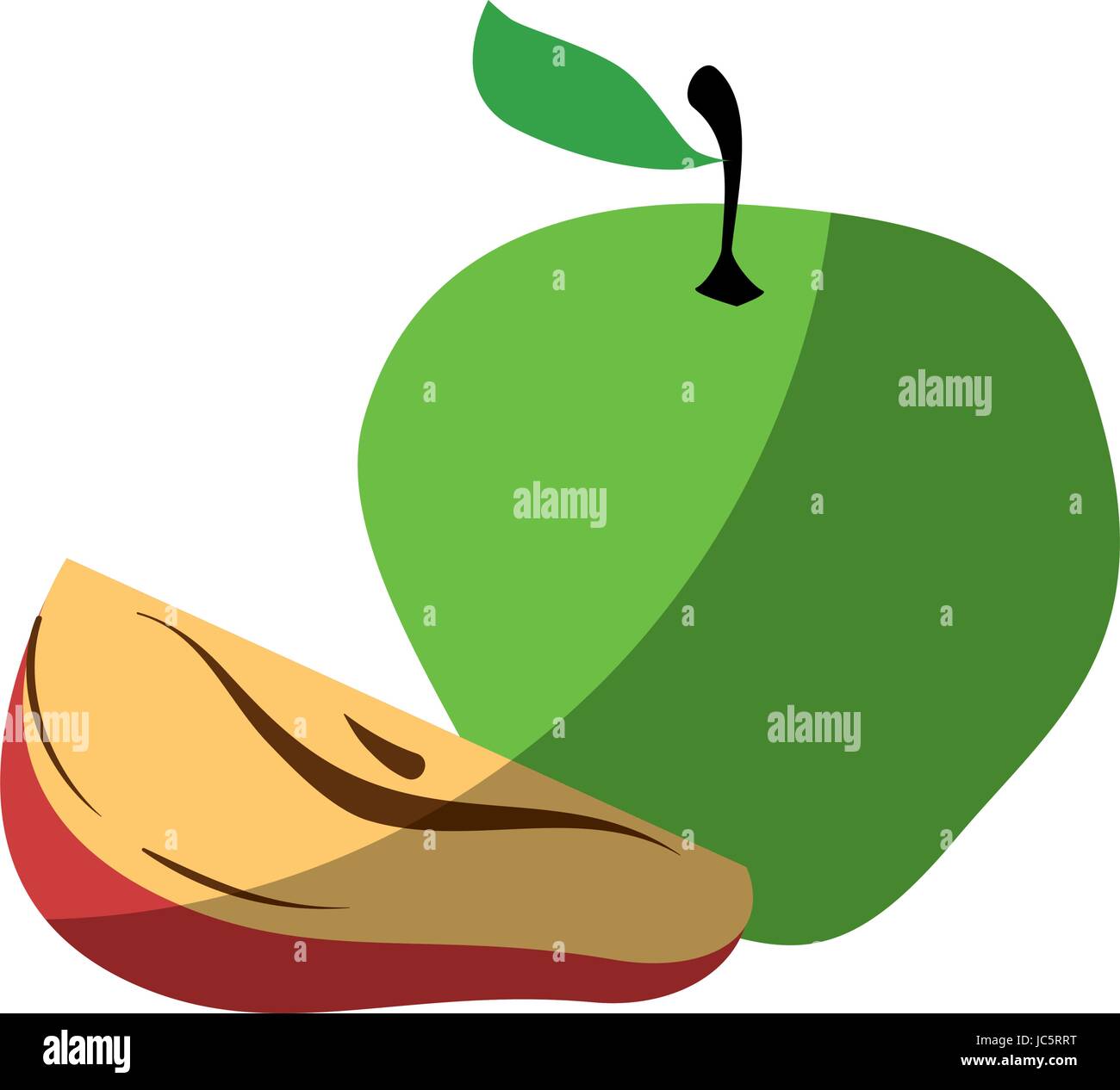 Apple fresh fruit Stock Vector Image & Art - Alamy
