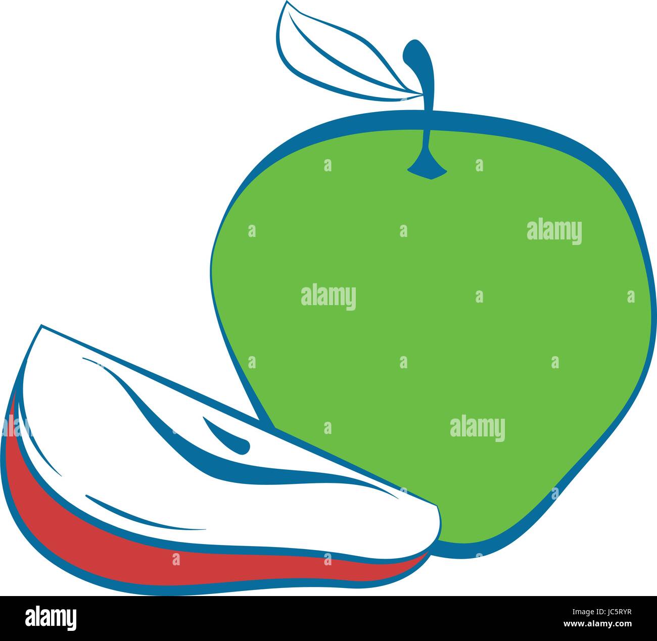 Apple fresh fruit Stock Vector Image & Art - Alamy