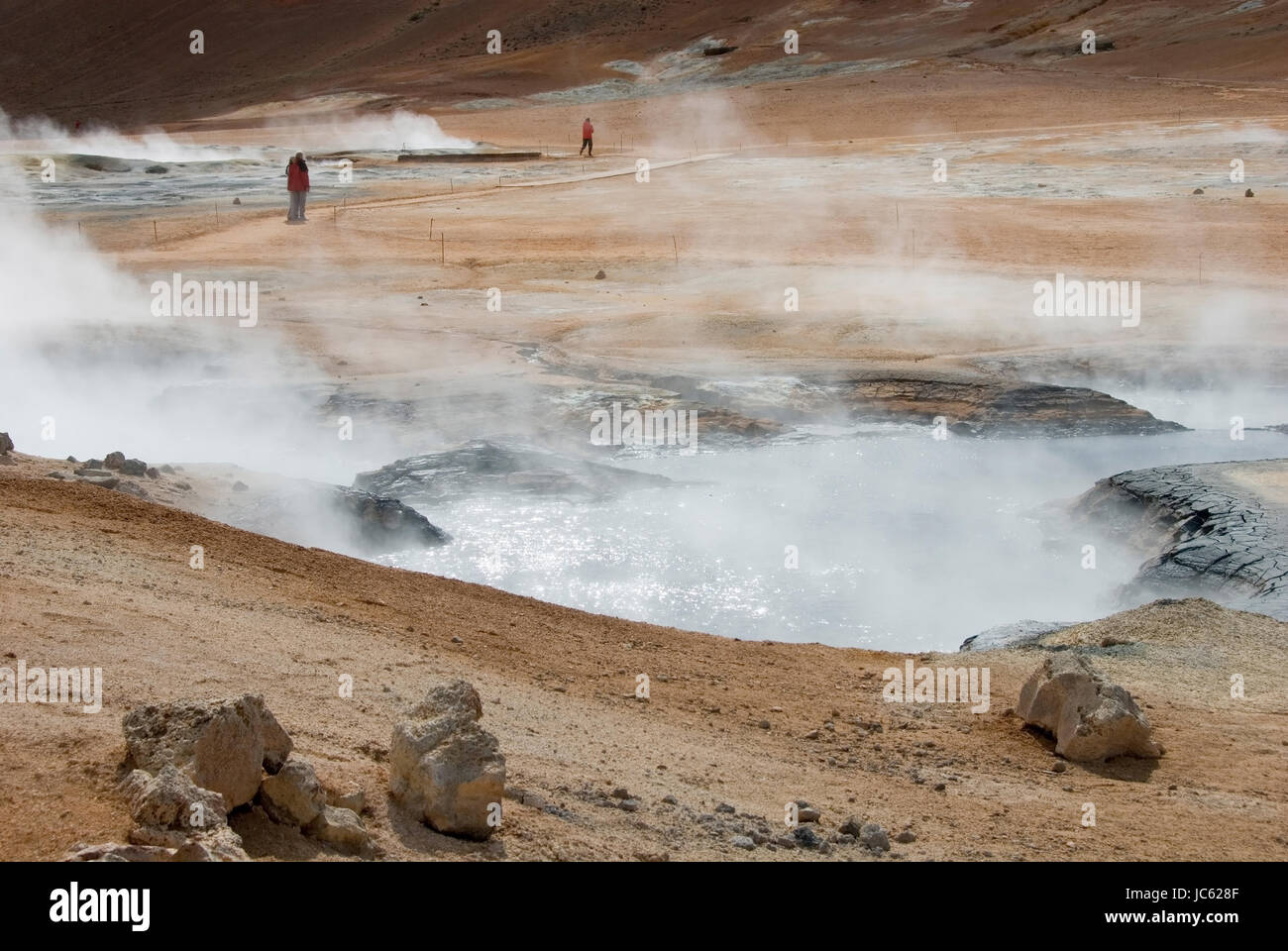 Europe, Iceland, Iceland, near the Myvatn, mosquito lake, geothermal ...