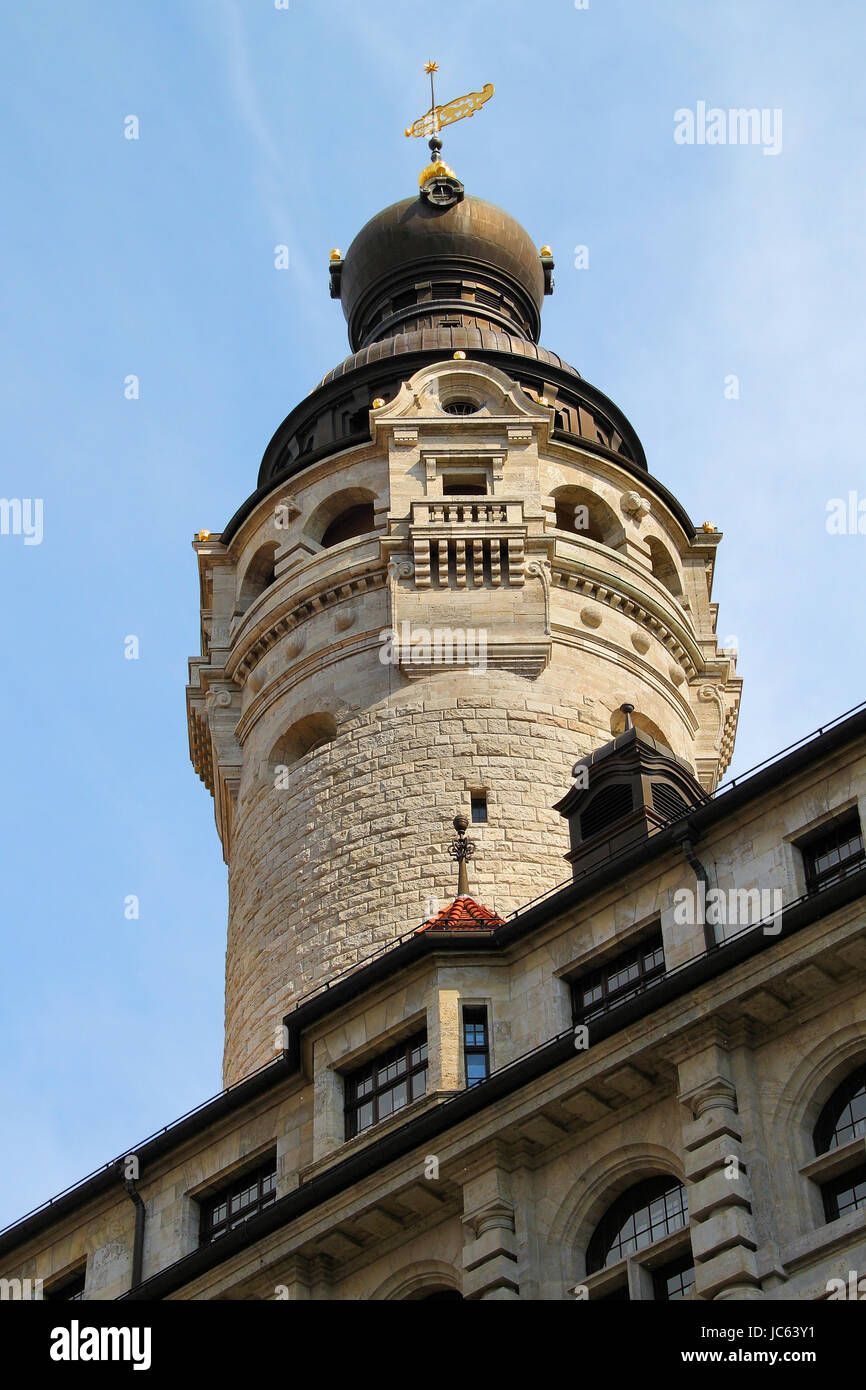 rathausturm leipzig Stock Photo