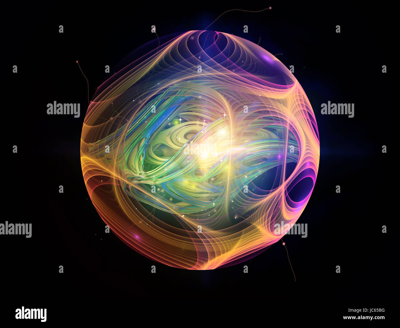 Graphical Particles Conceptual Particle series. Graphic composition of fractal and ...
