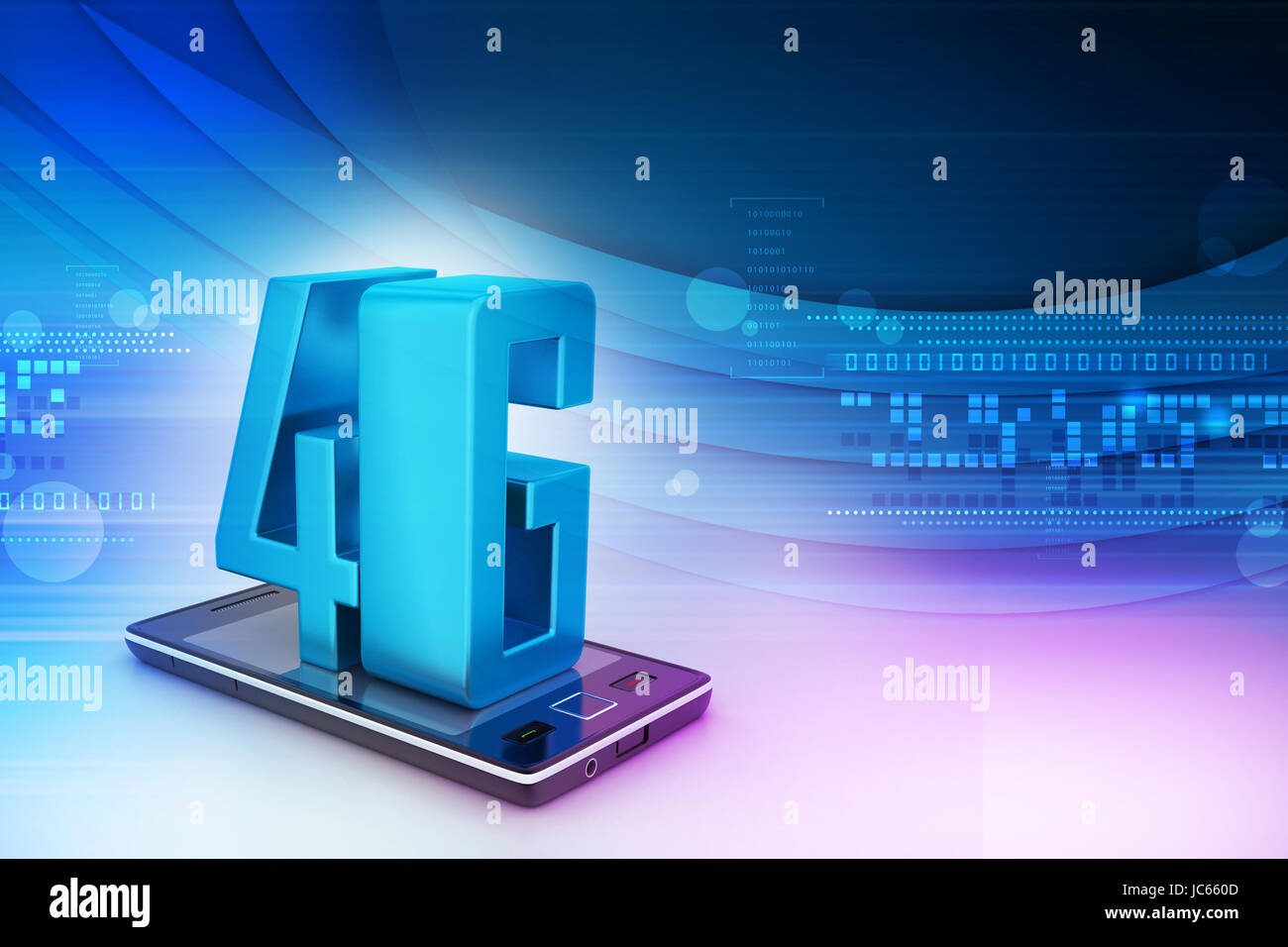 Smart phone with 4G Stock Photo - Alamy