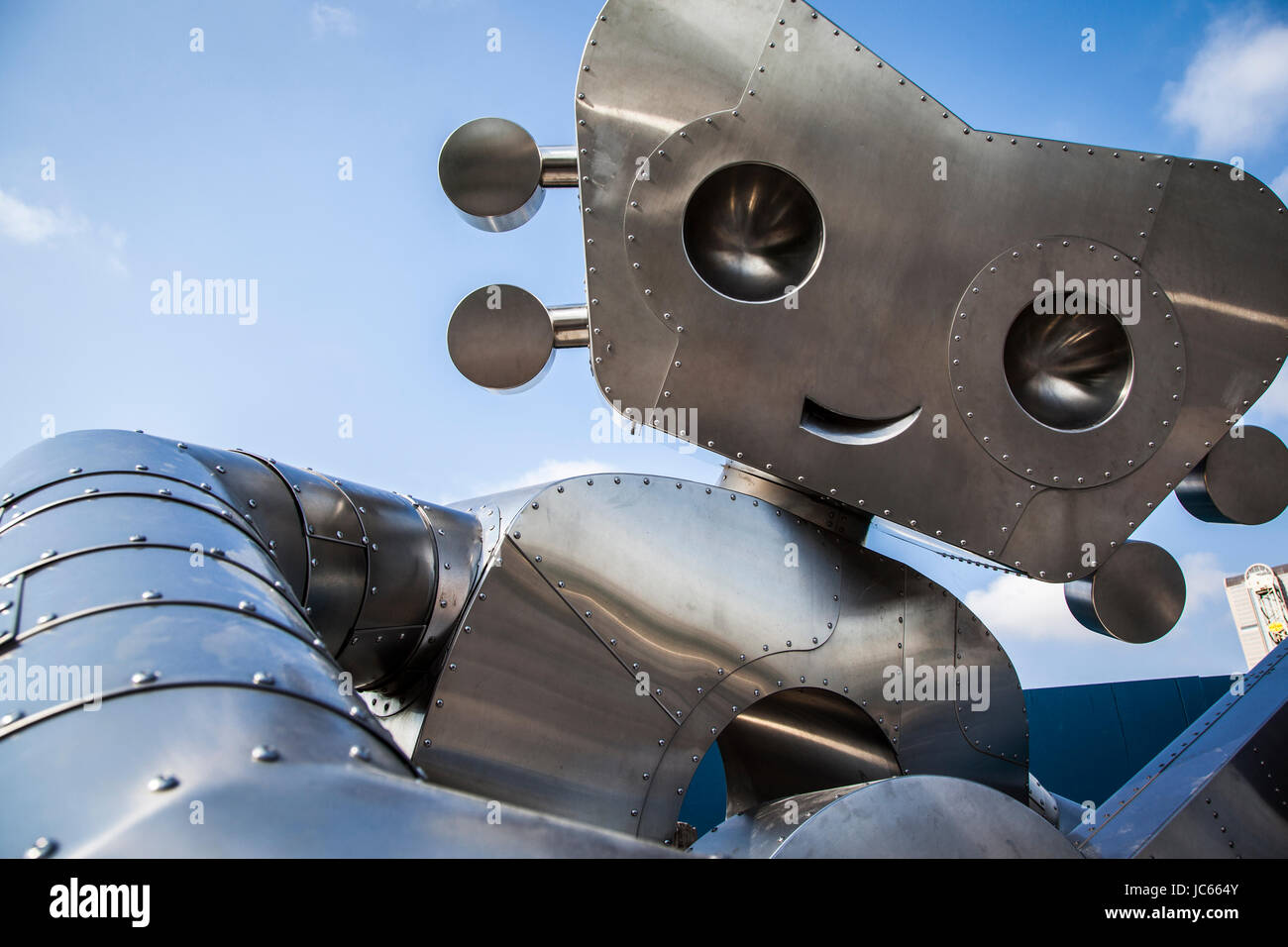 Metal sculpture with man hires stock photography and images Alamy
