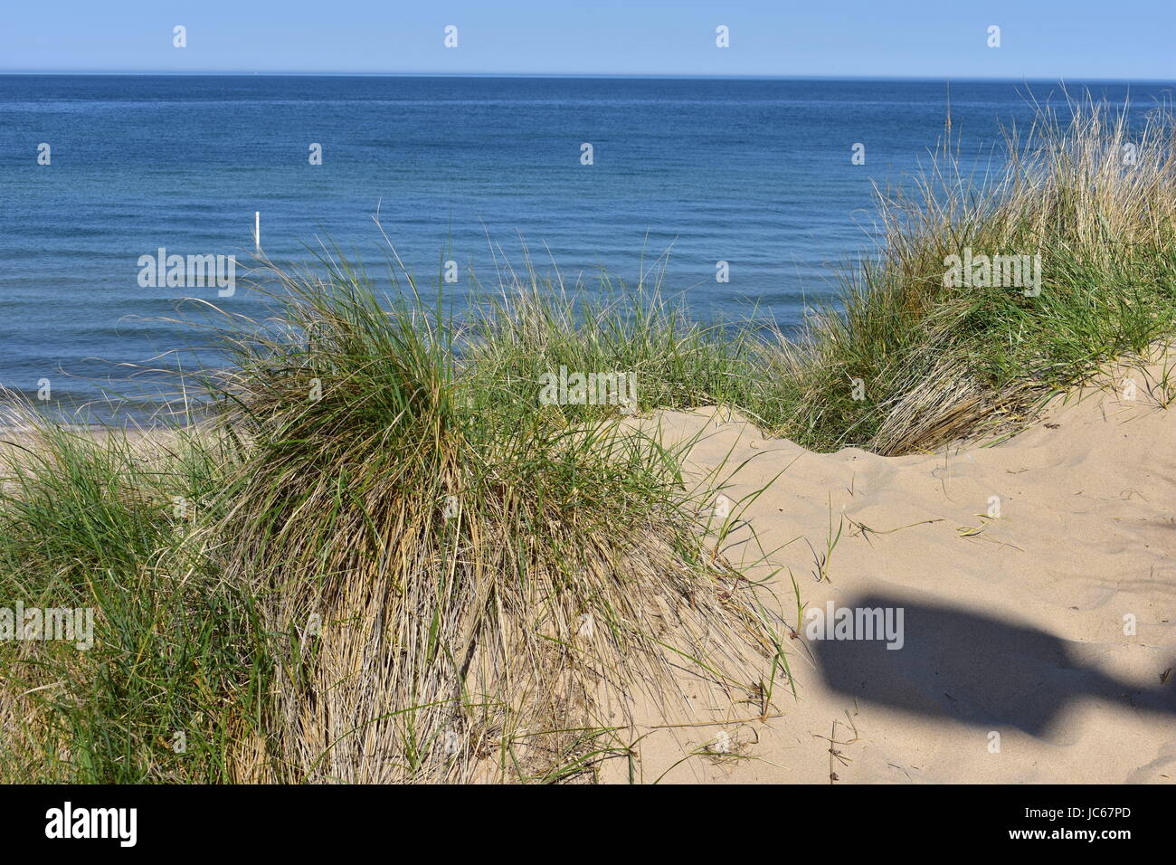 Lake Michigan Beach at Tunnel Park Stock Photo Alamy