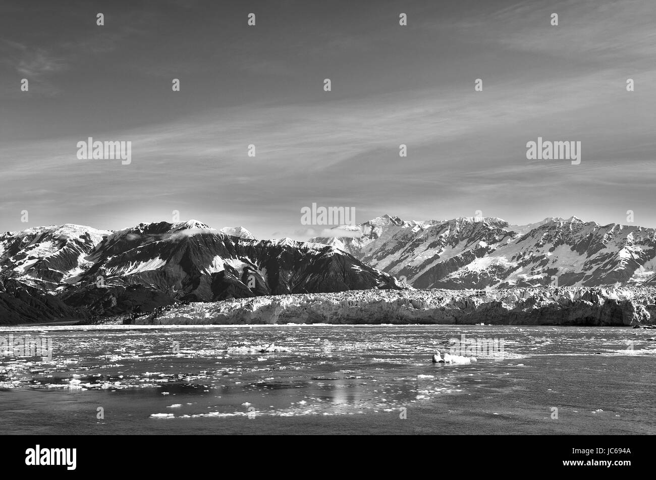 hubbard glacier sw Stock Photo