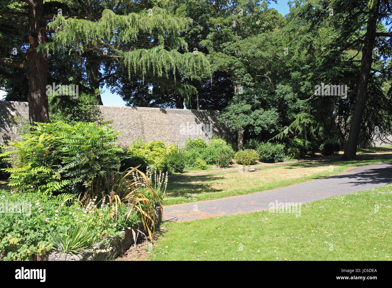 North East Walls, Jubilee Park, New Park Road, Chichester, West Sussex, England, Great Britain, United Kingdom, UK, Europe Stock Photo