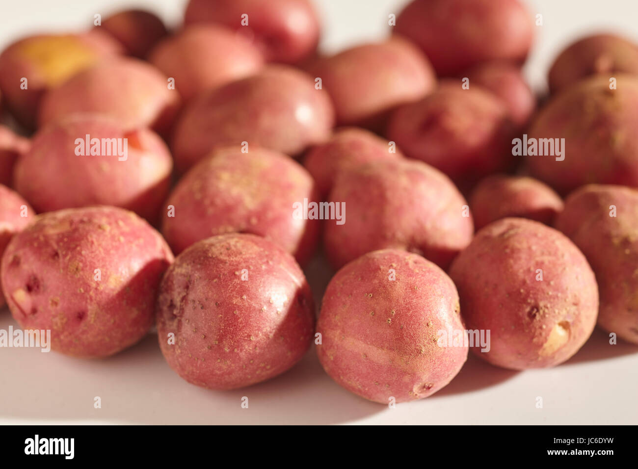 fresh, raw, baby potatoes Stock Photo