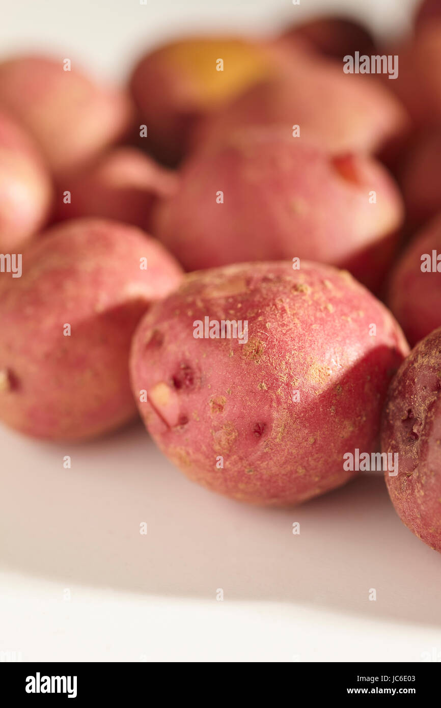 fresh, raw, baby potatoes Stock Photo