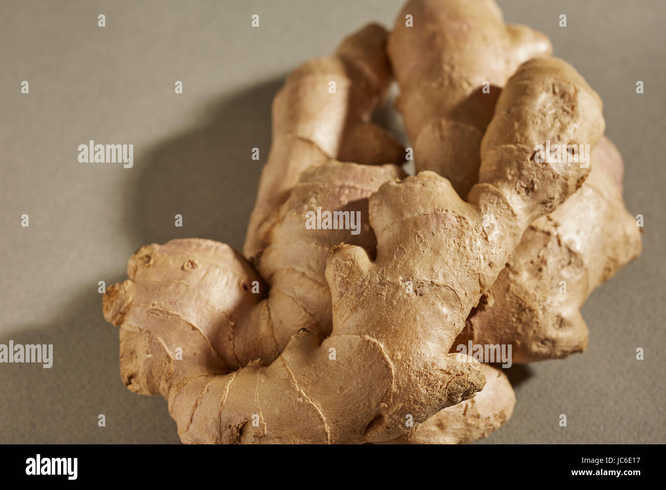 a whole fresh ginger root from China, an important ingredient in Asian
