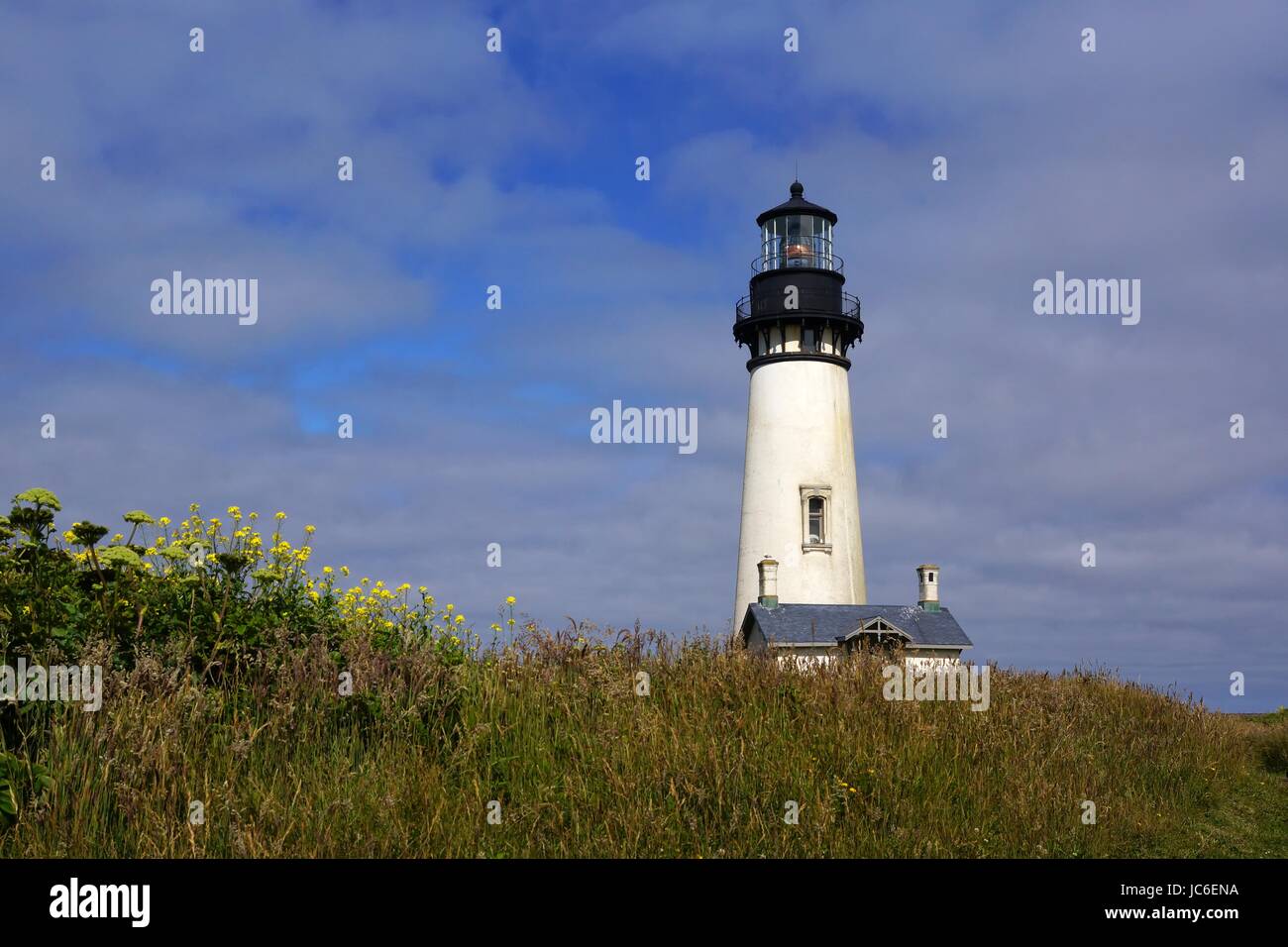 yaquina head lighthouse Stock Photo
