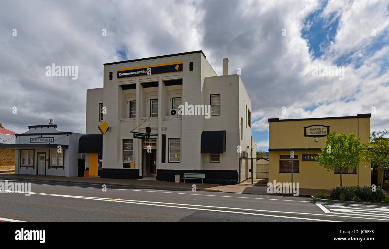 Shops in the main street of Tenterfield in New South Wales, NSW