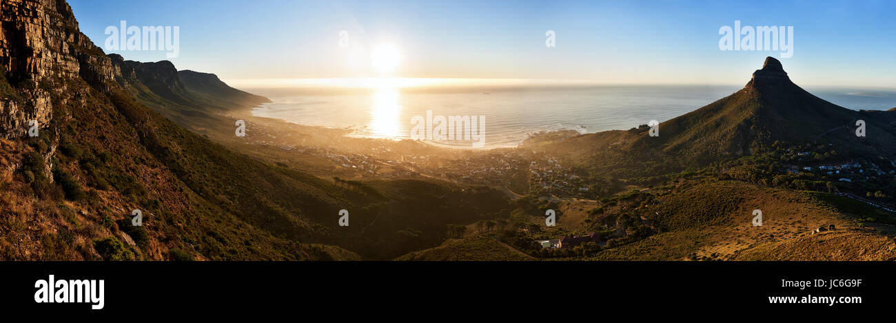 Wide high resolution landscape image taken in cape town, south africa
