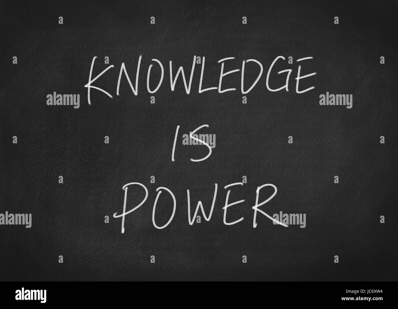 knowledge is power Stock Photo