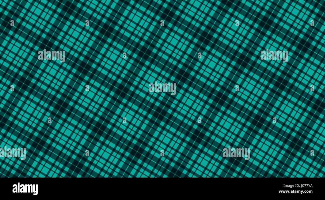 Fabric in green color, seamless tartan pattern, vector Stock Vector