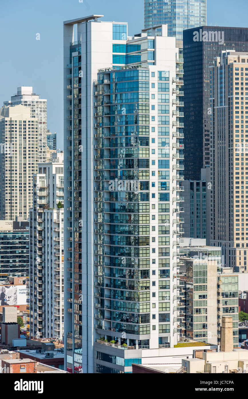 Condo buildings in River North Stock Photo Alamy