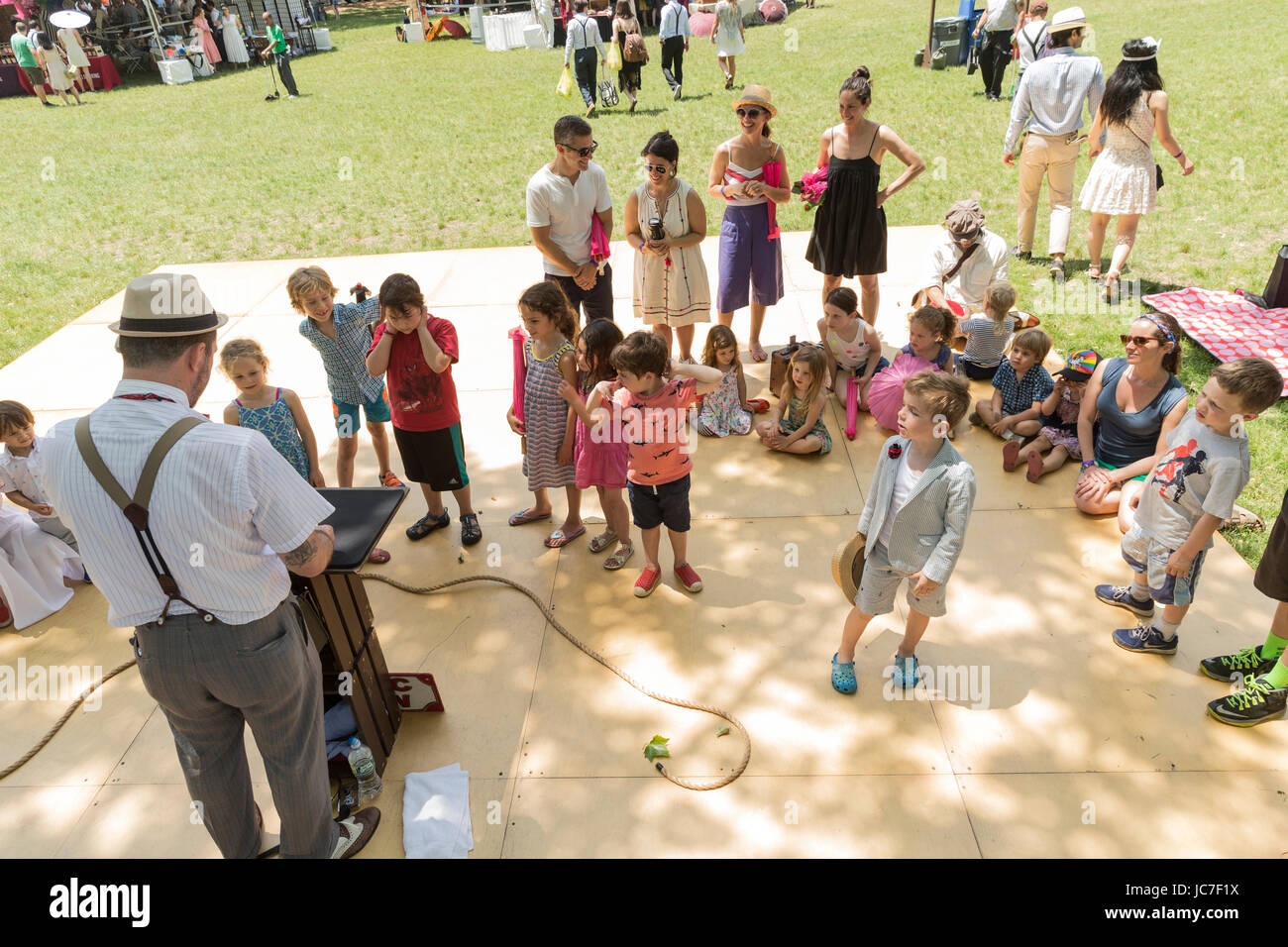 Magician Gregory Dubin preforms at 12th annual Jazz Age lawn party on ...