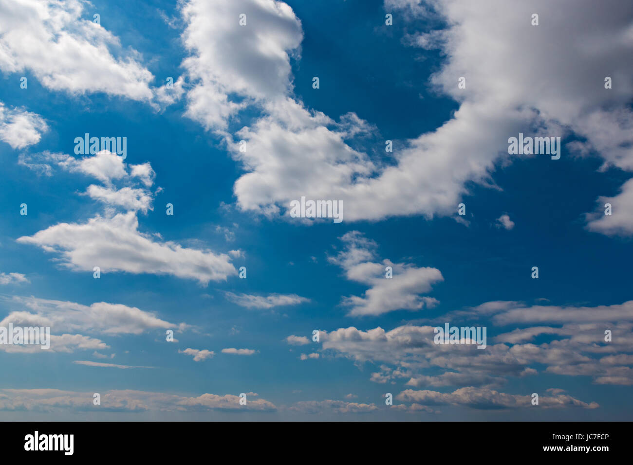 The vast blue sky and clouds sky, Sky with clouds weather nature cloud blue Stock Photo