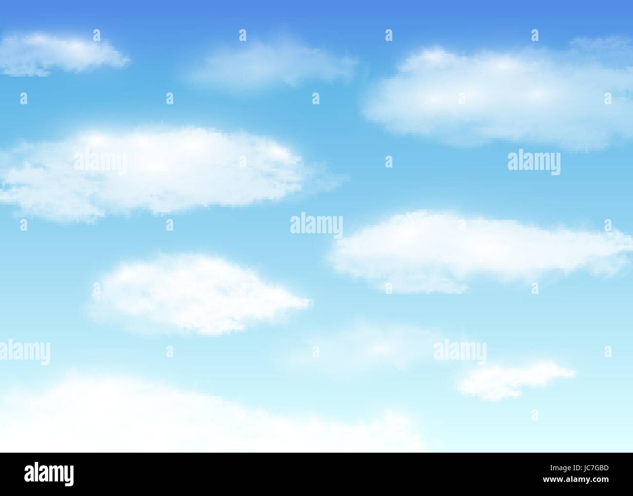blue sky with white cloud background vector Stock Vector Image & Art ...