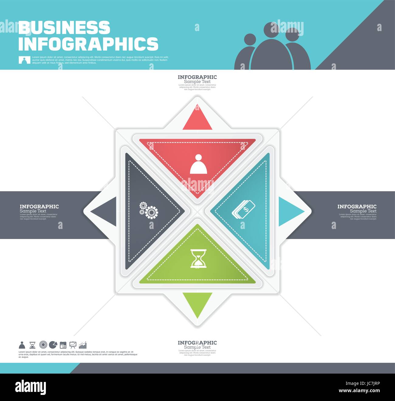 Infographic business template design with 4 steps. Vector illustrating Stock Vector