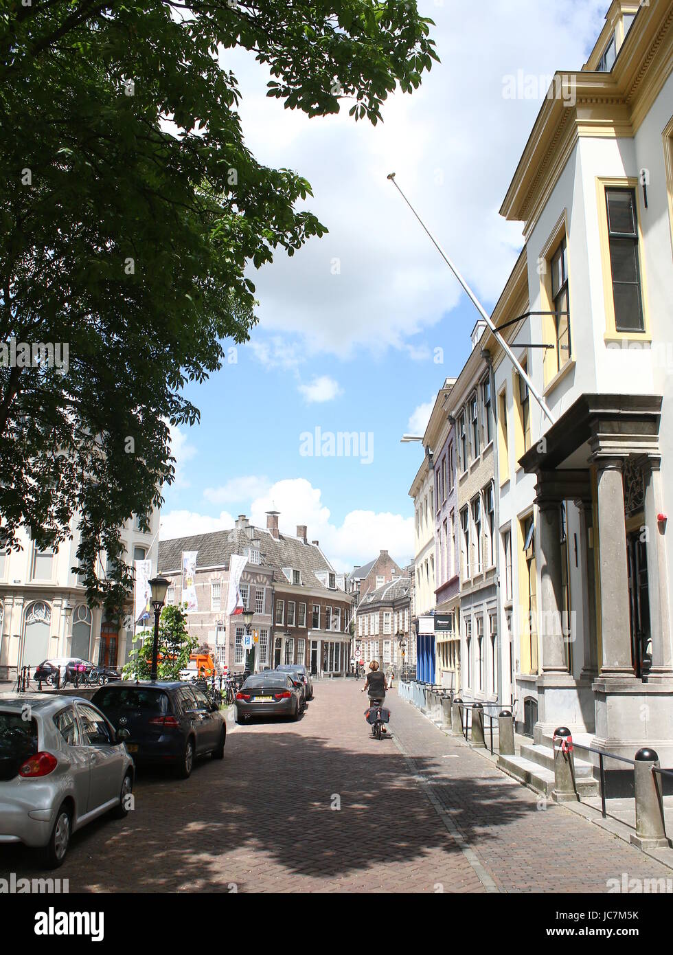 Nieuwegracht  street in the medieval inner city of Utrecht, The Netherlands Stock Photo