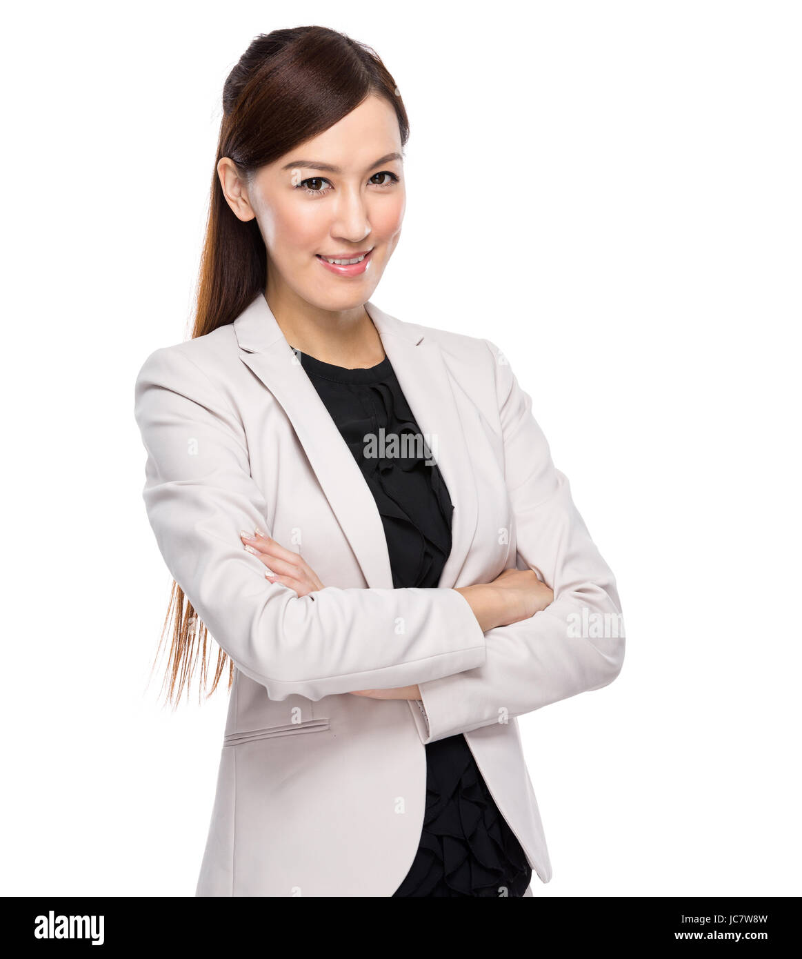 happy business woman asian