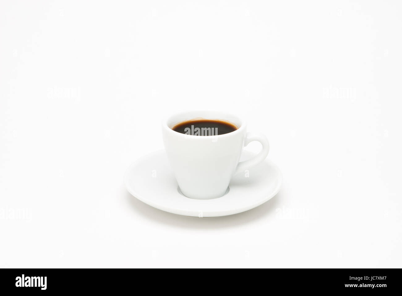 Cup of coffee on white background Stock Photo