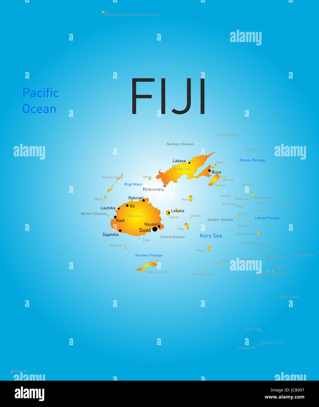 Fiji [fiji islands] map hires stock photography and images Alamy